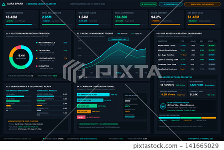 Social Media Marketing Campaign Performance Dashboard with Data Analytics Social Media Marketing Campaign Performance Dashboard with Data Analytics 141665029
