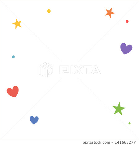 Cute pastel sparkle stars and hearts background frame border accent element for baby shower kids room party card photo layout sticker print visual graphic clipart artwork design Cute pastel sparkle stars and hearts background frame border accent element for baby shower kids room party card photo layout sticker print visual graphic clipart artwork design 141665277
