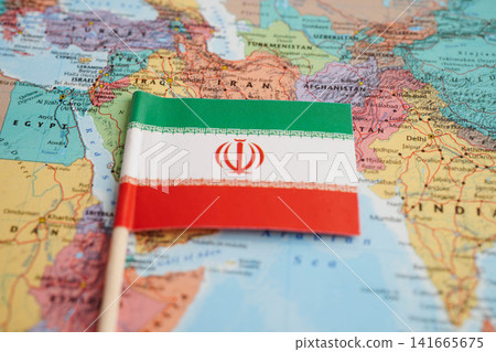 Bangkok, Thailand December 10, 2023 Iran in world map paper. Bangkok, Thailand December 10, 2023 Iran in world map paper. 141665675