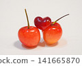 Cute heart-shaped cherries (symbolizing love and happiness) 141665870