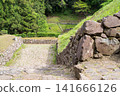[Hachioji Castle Ruins] Stairs at the main gate of the castle 141666126
