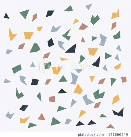 Modern Terrazzo Seamless Pattern Background with Colorful Geometric Chips Modern Terrazzo Seamless Pattern Background with Colorful Geometric Chips 141666249