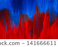 Blue and red paint background 141666611