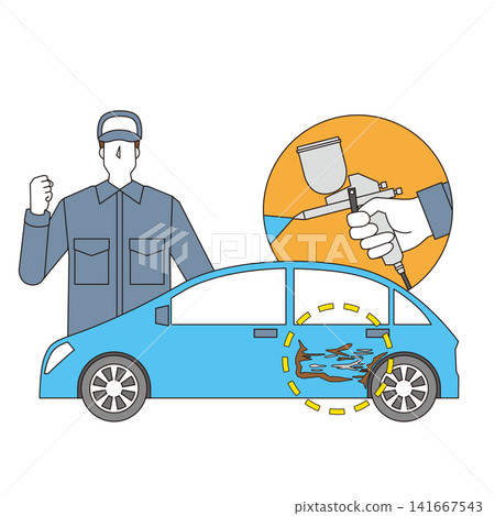 Car body repair and painting professional (male) 141667543