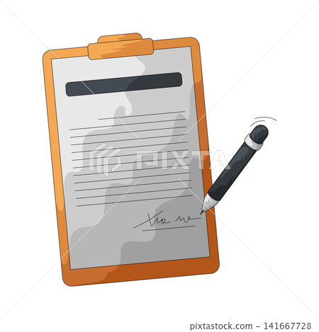 Illustration of Contract Illustration of Contract 141667728