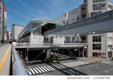 Tachikawa station south exit and Tama monorail Tachikawa station south exit and Tama monorail 141668384