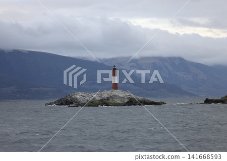 Lighthouse in the Beagle Channel of Ushuaia Lighthouse in the Beagle Channel of Ushuaia 141668593