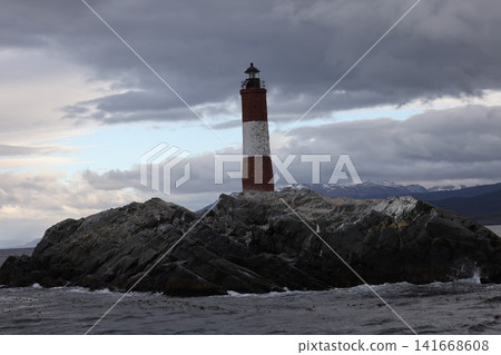 Lighthouse in the Beagle Channel of Ushuaia 141668608