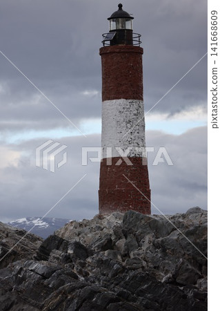 Lighthouse in the Beagle Channel of Ushuaia Lighthouse in the Beagle Channel of Ushuaia 141668609