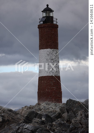 Lighthouse in the Beagle Channel of Ushuaia Lighthouse in the Beagle Channel of Ushuaia 141668611