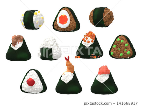 Rice ball illustration Rice ball illustration 141668917
