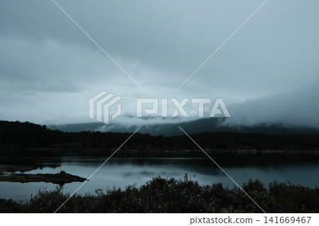 The tranquil lakes and misty mountains of Ushuaia The tranquil lakes and misty mountains of Ushuaia 141669467