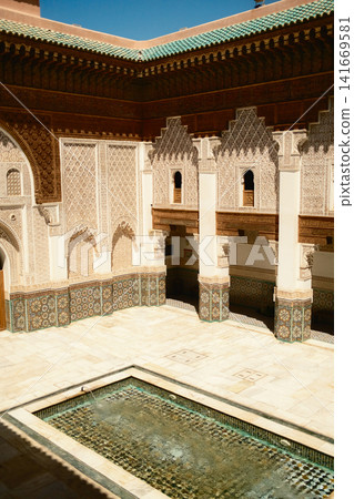 Ornate Islamic Architecture in a Historic Palace Ornate Islamic Architecture in a Historic Palace 141669581