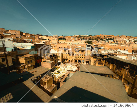 Moroccan Leather Craft at Fez Tannery Moroccan Leather Craft at Fez Tannery 141669664