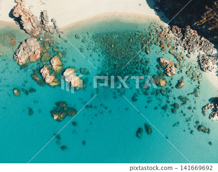 Drone View of Untouched Coastal Landscape Drone View of Untouched Coastal Landscape 141669692