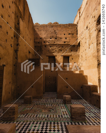 Ancient courtyard inside earthen fortress Ancient courtyard inside earthen fortress 141669740
