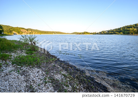 Bor Lake (Borsko jezero), an artificial lake in Eastern Serbia near the city of Bor Bor Lake (Borsko jezero), an artificial lake in Eastern Serbia near the city of Bor 141670729