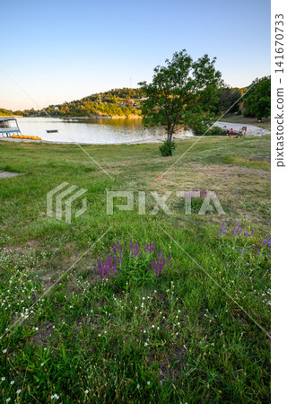 Bor Lake (Borsko jezero), an artificial lake in Eastern Serbia near the city of Bor Bor Lake (Borsko jezero), an artificial lake in Eastern Serbia near the city of Bor 141670733