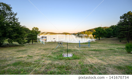 Bor Lake (Borsko jezero), an artificial lake in Eastern Serbia near the city of Bor Bor Lake (Borsko jezero), an artificial lake in Eastern Serbia near the city of Bor 141670734