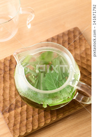 新鮮的藥草茶 新鮮的藥草茶 141671792