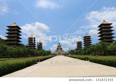 Fo Guang Shan, a massive and magnificent building situated on a vast site. Fo Guang Shan, a massive and magnificent building situated on a vast site. 141672393