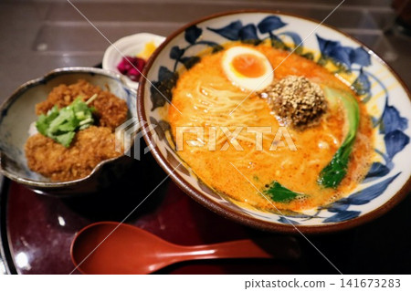 Set of Tarekatsu Donburi and Dan Dan Noodles Set of Tarekatsu Donburi and Dan Dan Noodles 141673283