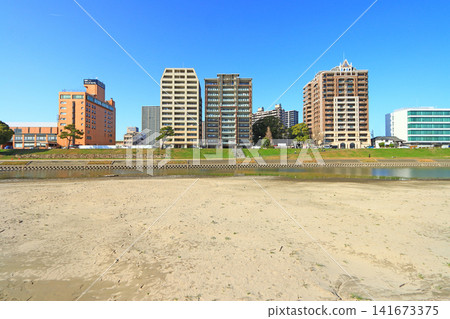 Scenery around Otogawa River, Okazaki City, Aichi Prefecture Scenery around Otogawa River, Okazaki City, Aichi Prefecture 141673375
