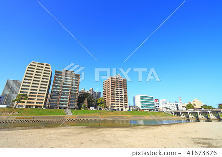 Scenery around Otogawa River, Okazaki City, Aichi Prefecture Scenery around Otogawa River, Okazaki City, Aichi Prefecture 141673376
