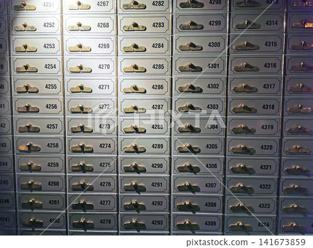 old safe deposit boxes in the bank old safe deposit boxes in the bank 141673859