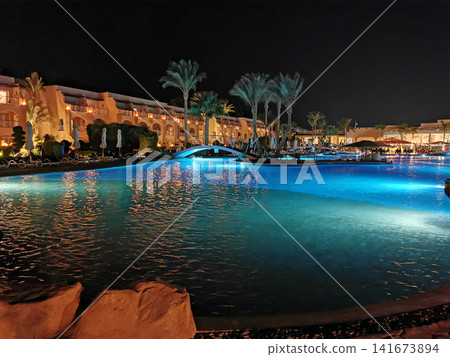 egyptian hotel in the night egyptian hotel in the night 141673894