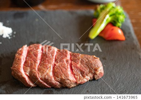 Sliced steak, image of restaurant food Sliced steak, image of restaurant food 141673965