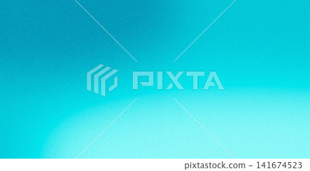 Teal and blue abstract grainy gradient background 141674523