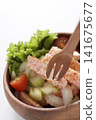 Crab stick and celery salad 141675677