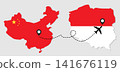 Airplane travel from China to Poland 141676119