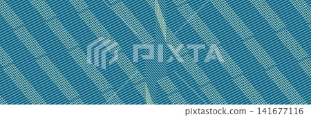 Modern abstract background with intersecting golden lines creating complex geometric shapes on deep blue surface creative digital design element project 141677116