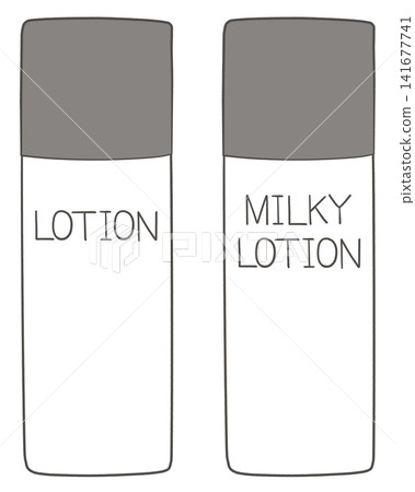 Illustrations of lotion and emulsion Illustrations of lotion and emulsion 141677741