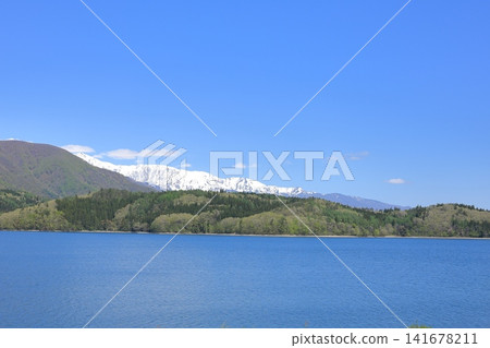 Nagano Prefecture, Omachi City, Aoki Lake Nagano Prefecture, Omachi City, Aoki Lake 141678211