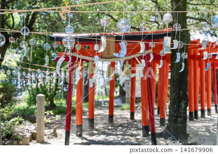 Hachida Shrine's Wind Chime Festival and Torii Gate Hachida Shrine's Wind Chime Festival and Torii Gate 141679906
