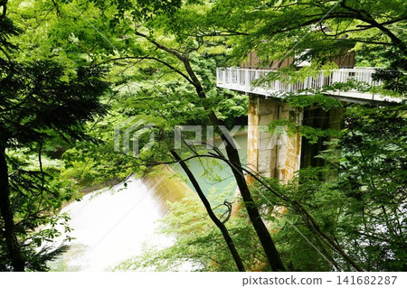 [Senboku City, Akita Prefectural Natural Park "Dakigaeri Gorge" Agricultural Water Intake Works Dakigaeri Headworks] 141682287