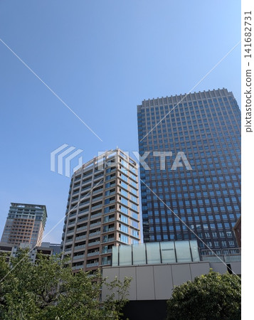 大崎的辦公大樓和高層公寓 141682731