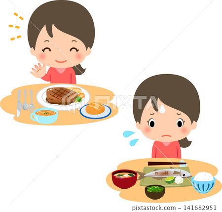 喜歡西餐、不喜歡日料的年輕女子。 喜歡西餐、不喜歡日料的年輕女子。 141682951