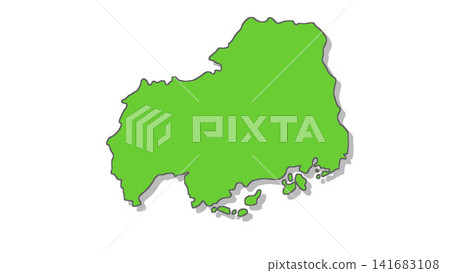 日本地圖 ② 廣島縣 141683108