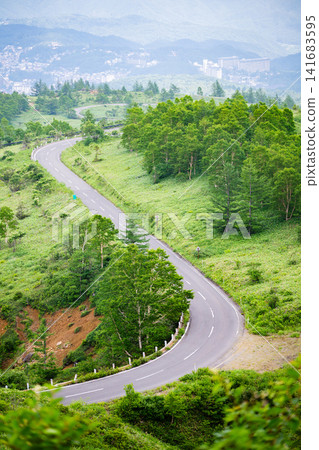 山路上的S型彎道 山路上的S型彎道 141683595