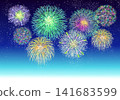 Fireworks starry sky 141683599