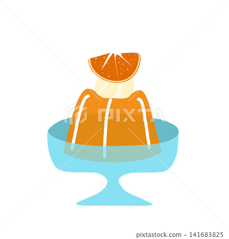 Illustration of orange jelly Illustration of orange jelly 141683825