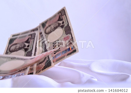 A 10,000 yen bill falls down. A 10,000 yen bill falls down. 141684012