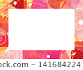 粉紅色幾何圖案水彩背景框 141684224