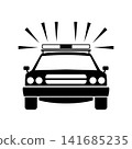 Police Car Silhouette Icon 141685235