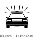 Police Car Silhouette Icon 141685236