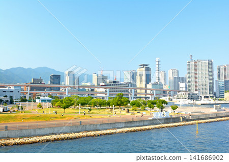 Scenery around Kobe's Meriken Park Scenery around Kobe's Meriken Park 141686902